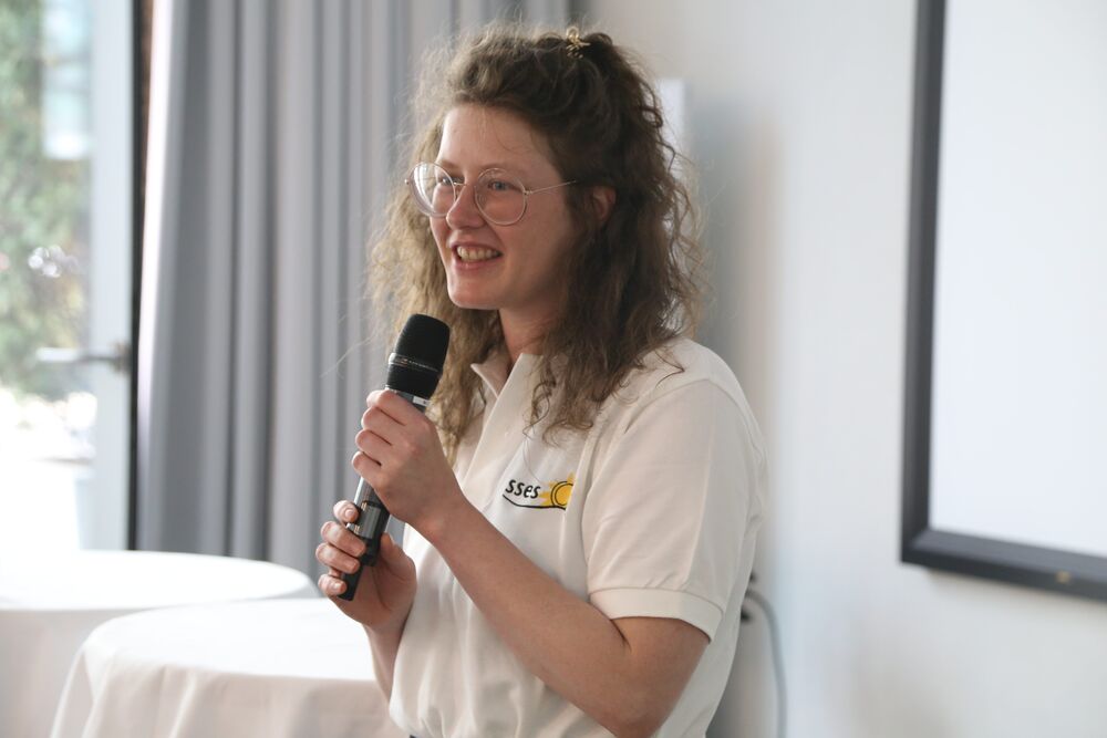 Carole Klopfstein, Solarpreis-Trägerin Kategorie Persönlichkeit. (Foto: Schweizer Solarpreis 2025)